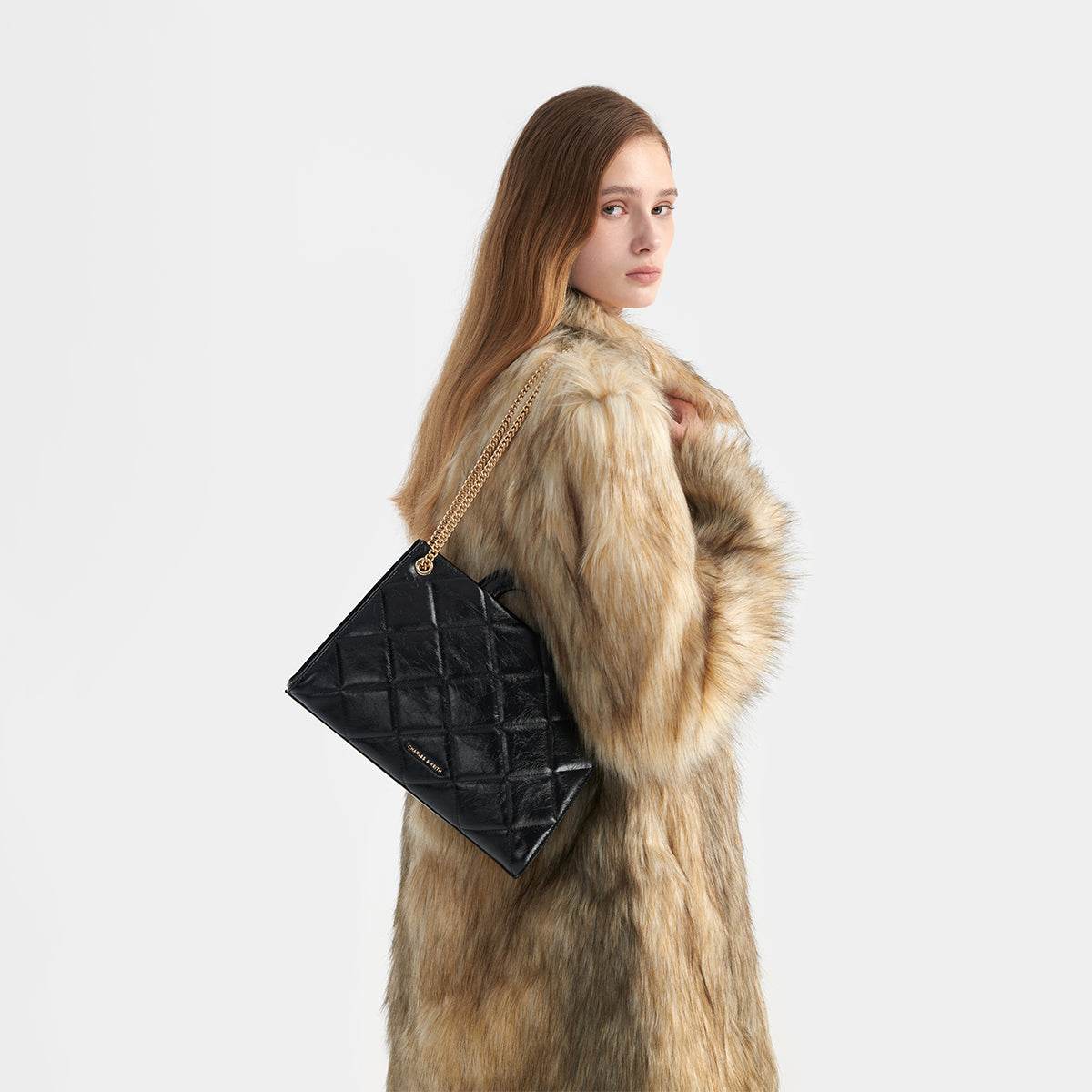 Сумка женская Charles&Keith Simple Diamond Chain - Boxette Shop