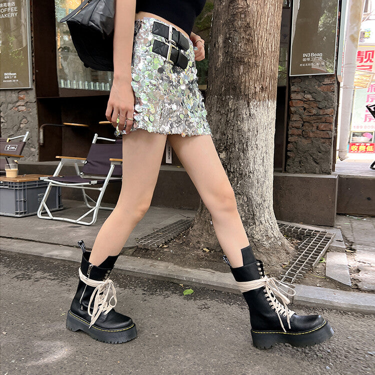 Balletcat модные ботинки на шнуровке женские черные