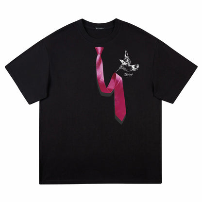 Robin Gud robinhood Amerika retro erkin tasodifiy universal hayvon naqshli tekis rangli kalta yengli futbolka erkaklar va ayollar