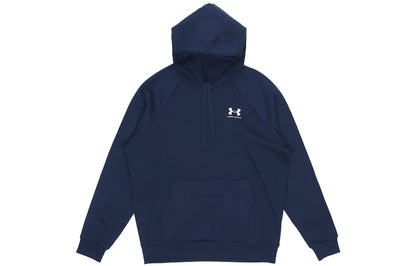 Under armour andromeda rival однотонный пуловер с капюшоном и уплотненной тренировочной толстовкой мужская синяя