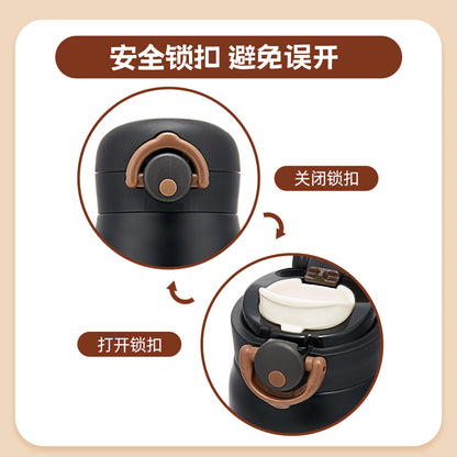 Thermos cuisinart гарри поттер совместный бренд хогвартс прямой питьевой студент нержавеющей стали изолированные кружки черный 500 мл