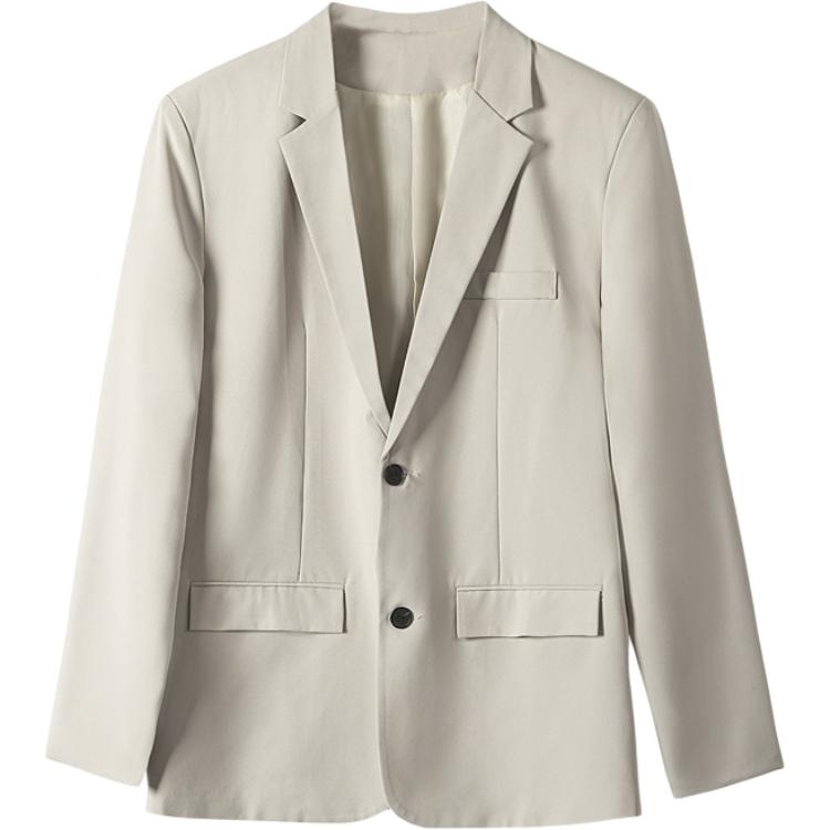 Ofisga qarshi engil hashamatli moda tasodifiy chiroyli bo'sh Gonkong uslubidagi gangster chiroyli ko'ylagi universal koreys versiyasi trendi uzun yengli kostyum erkaklar modellari