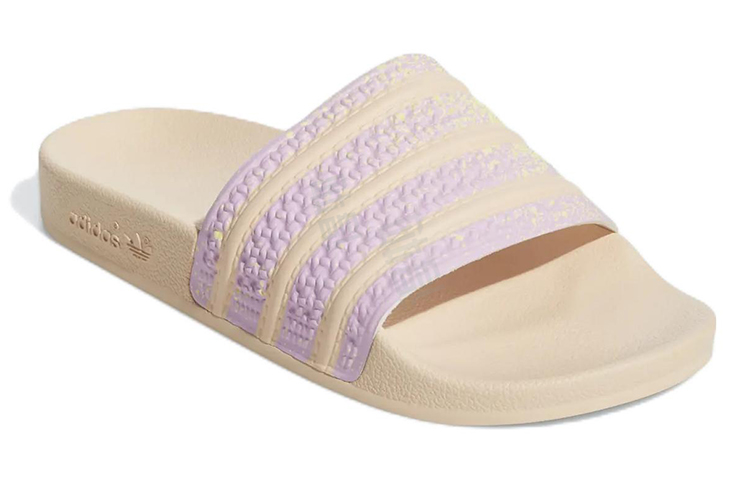 Adidas originals adilette slides casual спортивные тапочки женские розовые фиолетовые
