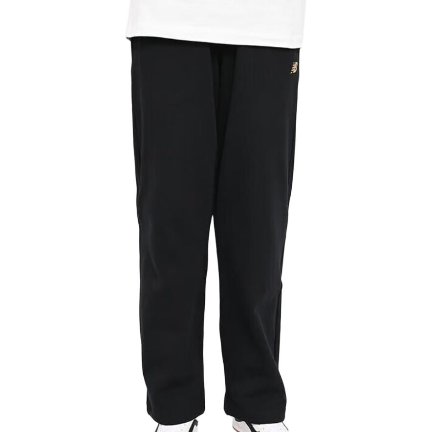 New Balans ss25 brendi logotipi bosma kundalik qulaylikdagi trikotaj sport shimlari qora erkaklar uchun