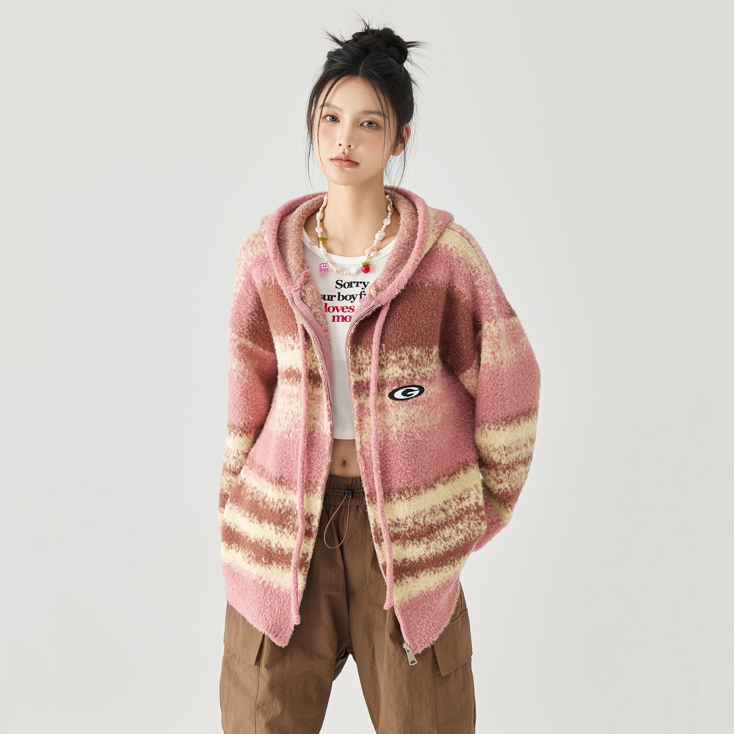 Кардиган женский Golfcross Retro Gradient Knit