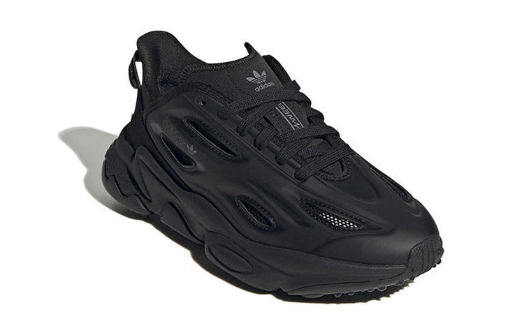 Adidas originals ozweego series j противоскользящая дышащая поддержка детская повседневная обувь черный подростки