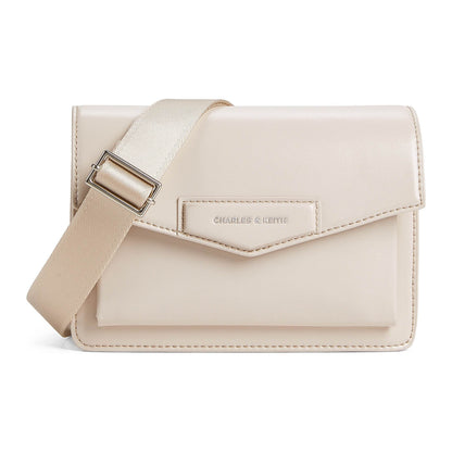 Сумка женская Charles&Keith Simple Wide Strap Square Envelope - Boxette Shop