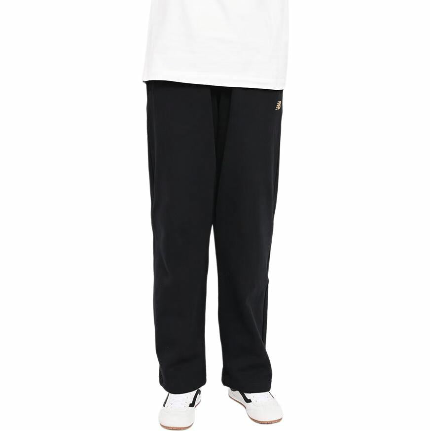 New Balans ss25 brendi logotipi bosma kundalik qulaylikdagi trikotaj sport shimlari qora erkaklar uchun