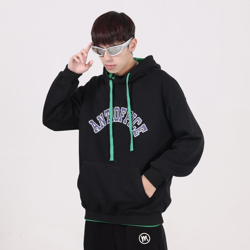 Anti-ofis shaharcha yangi yoshlar tasodifiy sayohat oddiy qulay sport kostyumi shamol trendi ko'p qirrali kozok yupqa tekis jinsi o'g'il ikki qismli kostyum kiyimi kuz va qishki erkaklar modellari