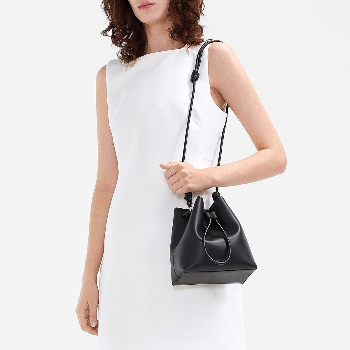 Сумка женская Charles&Keith Simple Drawstring Soft Bucket - Boxette Shop