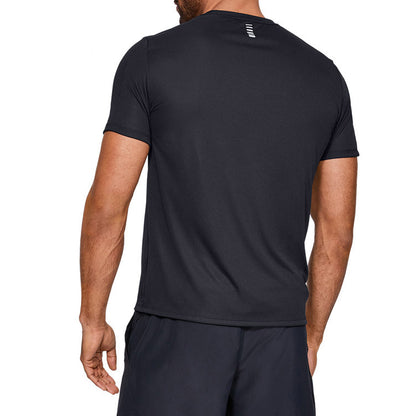 Under armour ua speed stride tight solid colour crew neck pullover short sleeve t-shirt unisex black