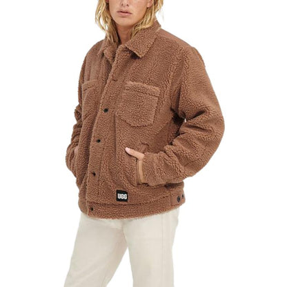 Ugg fw23 однотонная мужская куртка с длинным рукавом с логотипом