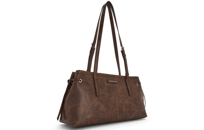 Сумка женская Charles&Keith Distressed Coffee Noir - Boxette Shop