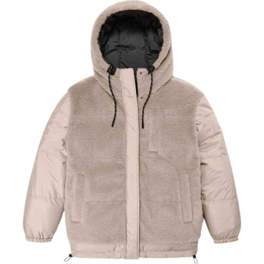 Ugg с капюшоном обратимый сплошной цвет молнии с длинным рукавом куртка куртка женская черная