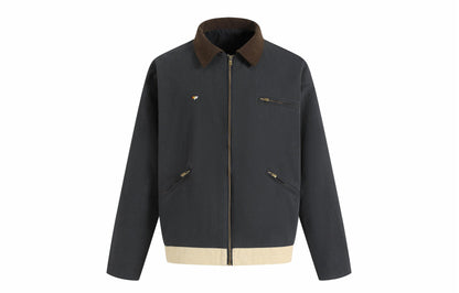 Paddy Julia Amerikalik retro lapel ish kiyimi bir xil rangdagi uzun yengli blazer ko'ylagi erkaklar va ayollar bir xil uslubda