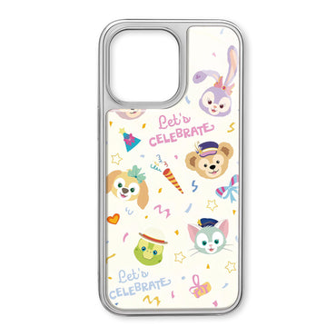 Disney abs + kompyuter materiallari oqimi duffy oilasi uchun ajoyib bayram seriyasi olma / olma 16promax/15/14pro/max/iphone13/12/11 uchun mos bo'lgan ilg'or uglerod tolali teksturali telefon qutisi