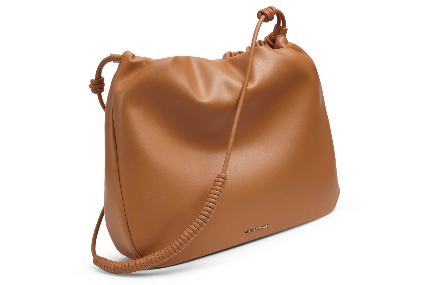 Сумка женская Charles&Keith Soft Drawstring S Russet - Boxette Shop