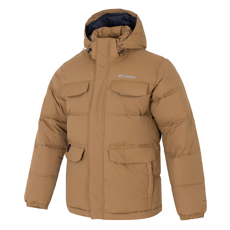 Columbia columbia landroameromni-heat открытый теплый ветрозащитный капюшон рабочая одежда хлопок куртка мужская коричневый