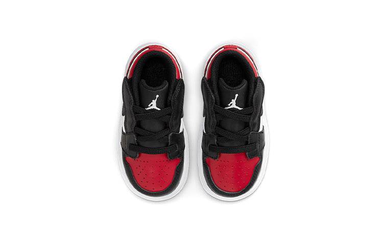Кроссовки детские Air Jordan 1 Low Top Retro Black Red Toe - Boxette Shop