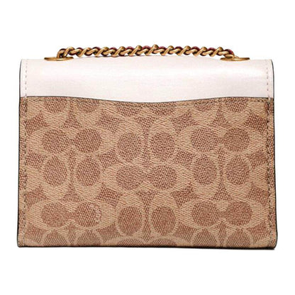 Сумка женская Coach Parker 18 Camellia Chain Coated Canvas - Boxette Shop