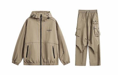 Golfcross asosiy modellari harflar logotipi bosma bir rangli plili ko'p cho'ntakli ish kiyimi tog 'tizimi ochiq havoda dam olish uchun sport kostyumi erkaklar va ayollar modellari