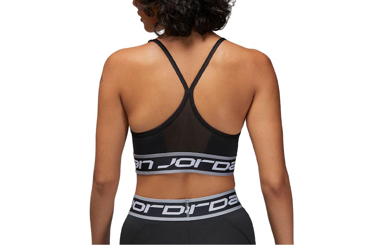 Iordaniya indy harf logotipi bosilgan past quvvatli qo'llab-quvvatlaydi tez quruq yostiqli sport ichki kiyim qora