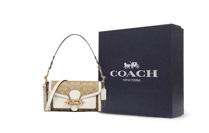 Сумка женская Coach Jade 26 Patchwork Canvas Leather - Boxette Shop
