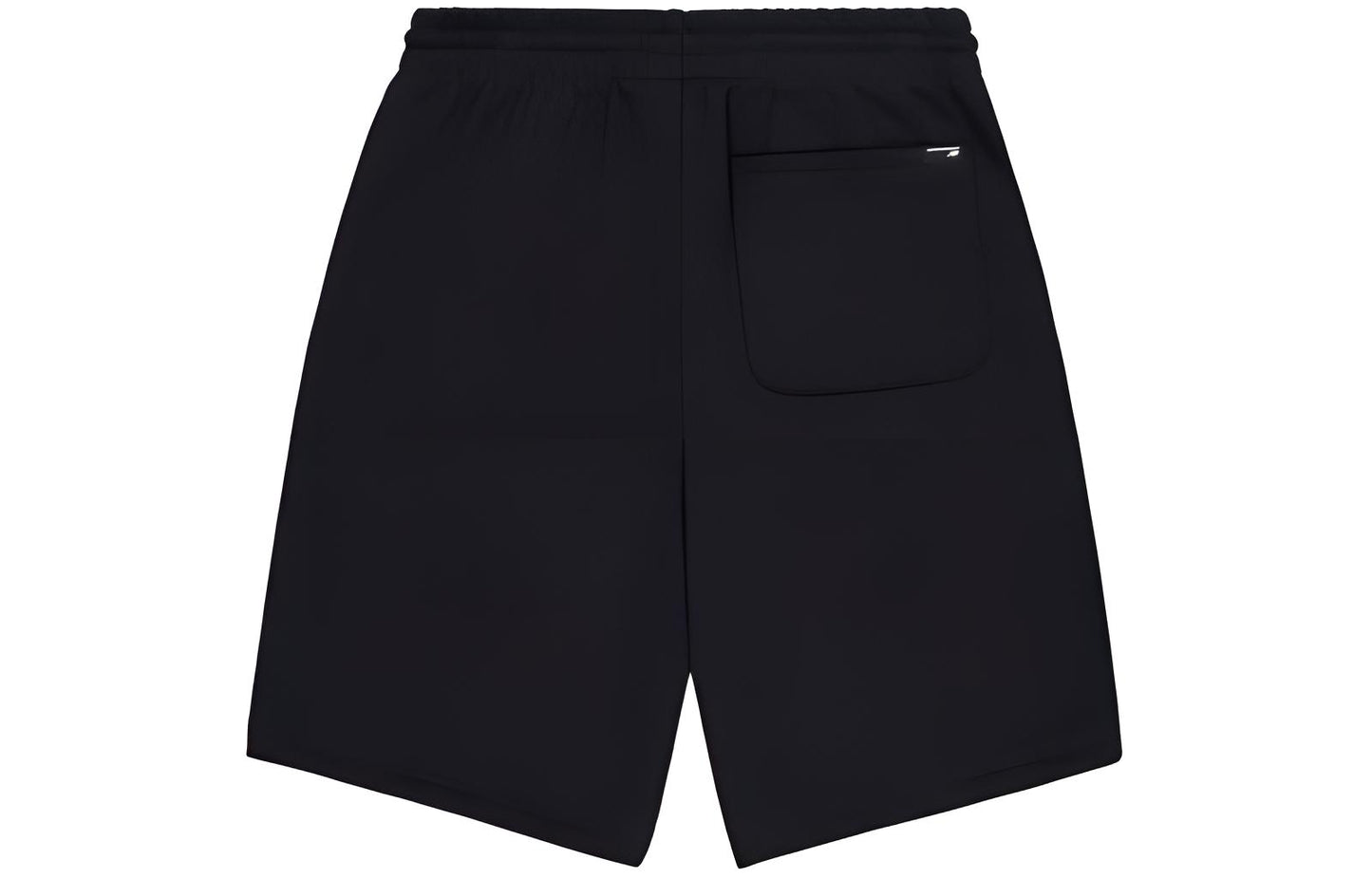 New Balance Sport Life Solid Color Kichkina logotipli to'rli trikotaj erkaklar qora sport shortilari