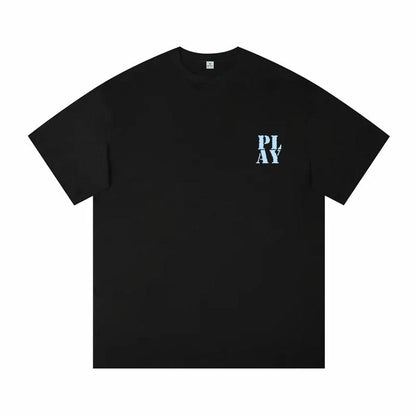 Футболка с коротким рукавом playboy fashion trend для мужчин и женщин