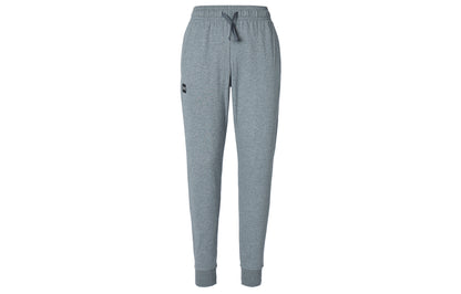 Under armour fleece mid-rise relaxed drawstring knit sweatpants men's light asphalt grey