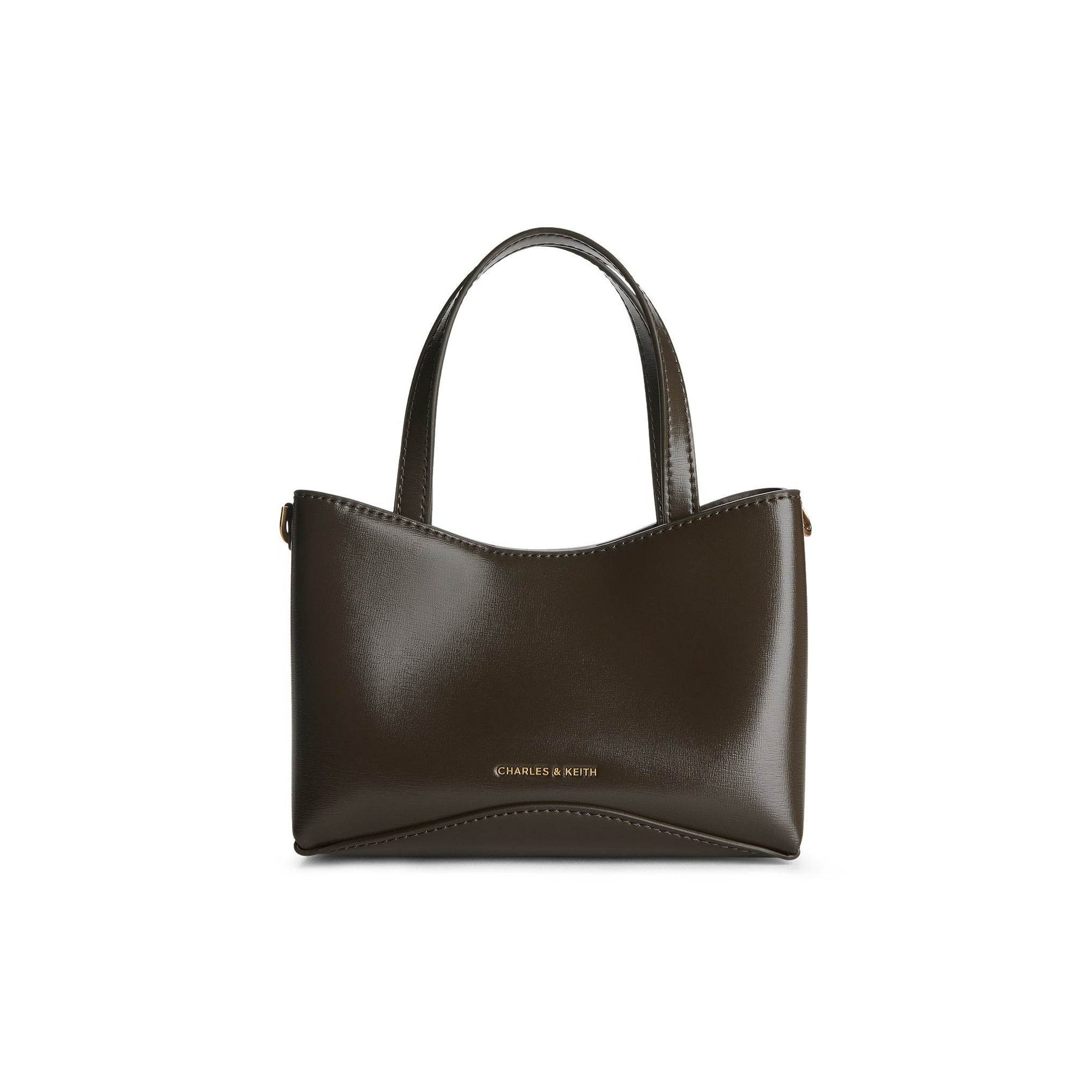 Сумка женская Charles&Keith Ck Simple Square Pu S Oatmeal - Boxette Shop