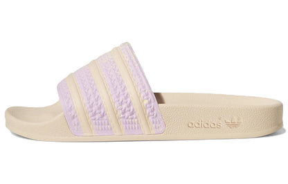 Adidas originals adilette slides casual спортивные тапочки женские розовые фиолетовые