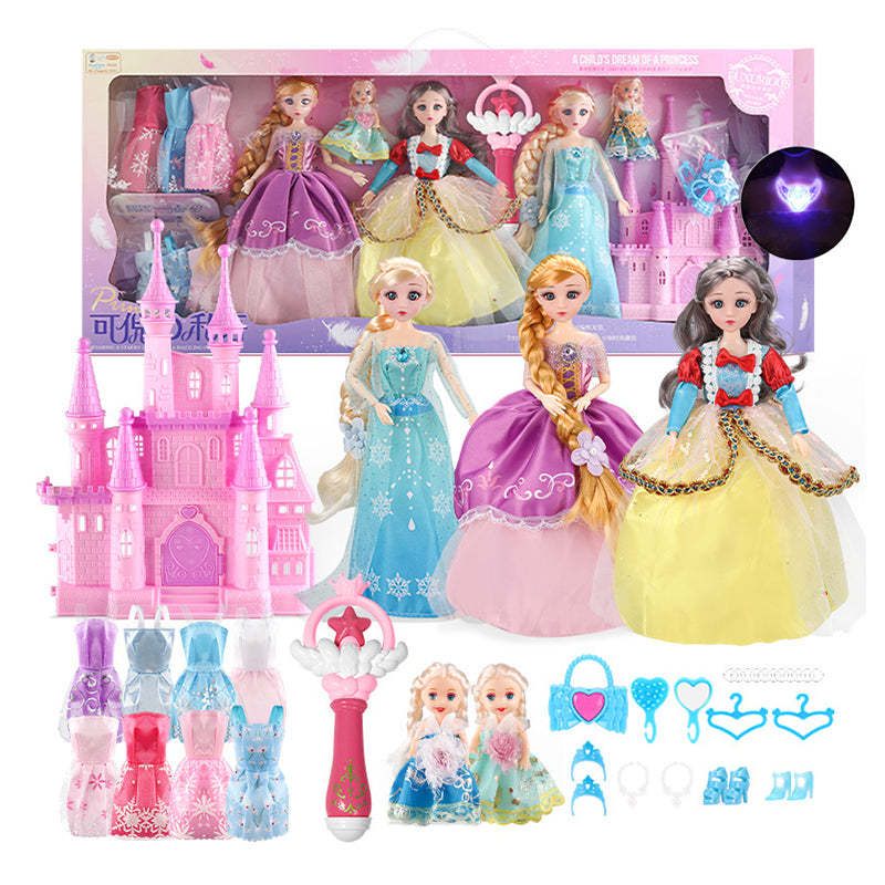 KEBY Princess katta sovg'a qutisi qo'g'irchoq to'plami