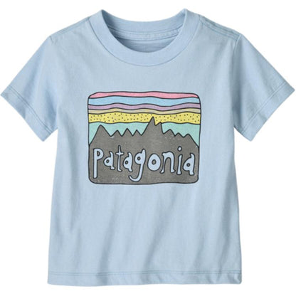 Patagonia patagonia t-shirt fitz roy skies soft simple pullover short sleeve infant & toddler