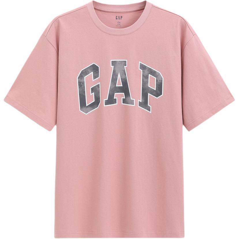Gap офсетная печать большой логотип хлопок свободные футболки с коротким рукавом мужчины и женщины с тем же пунктом - Boxette Shop