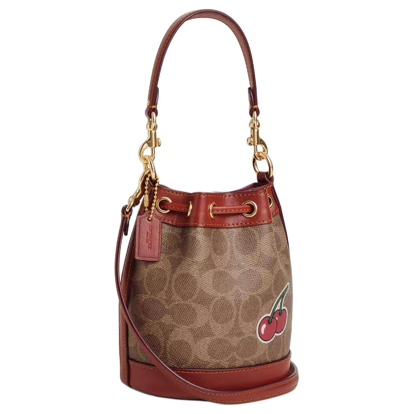 Сумка женская Coach Dempsey 14 Drawstring Closure Coated Canvas - Boxette Shop