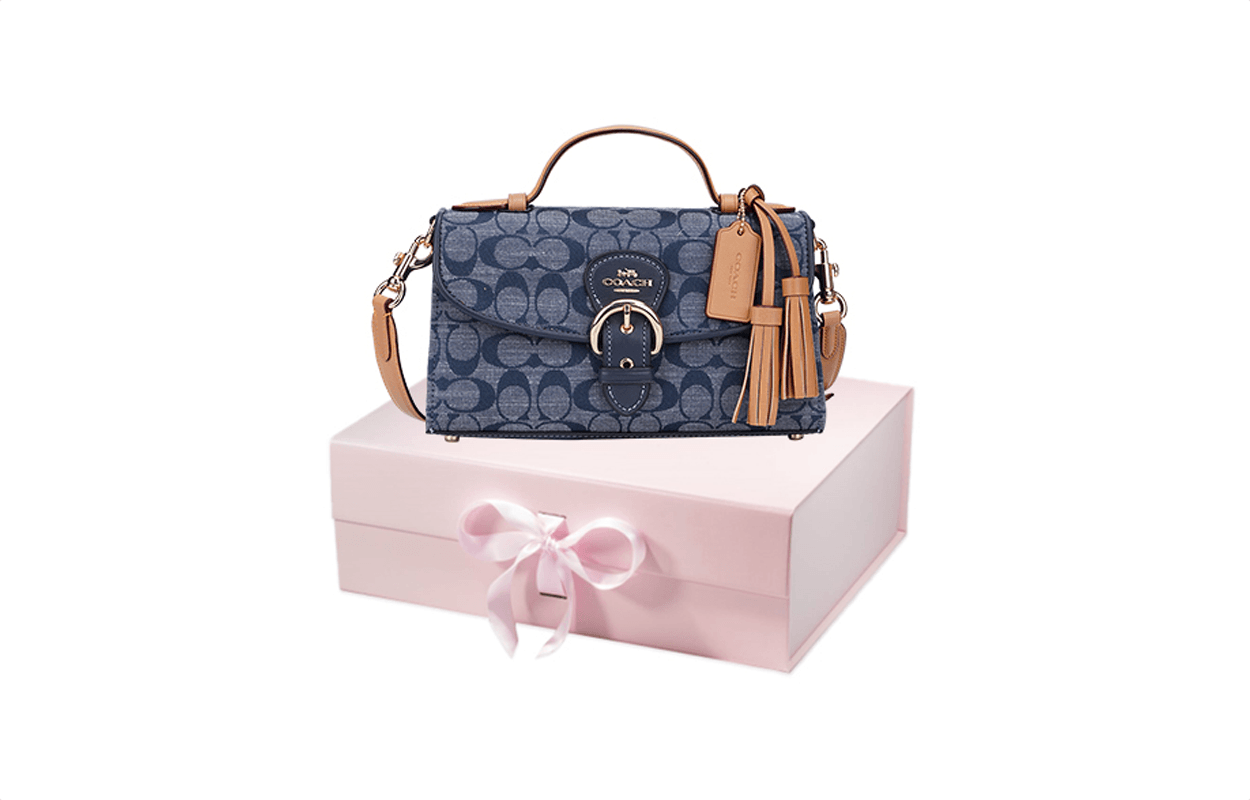 Сумка женская Coach Kleo 24 Old Flower Print Saddle - Boxette Shop