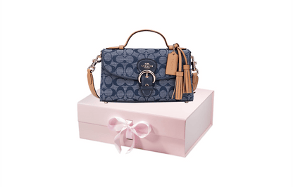 Сумка женская Coach Kleo 24 Old Flower Print Saddle - Boxette Shop