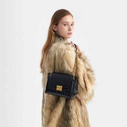 Сумка женская Charles&Keith Encore Vertical Check Chain Underarm - Boxette Shop