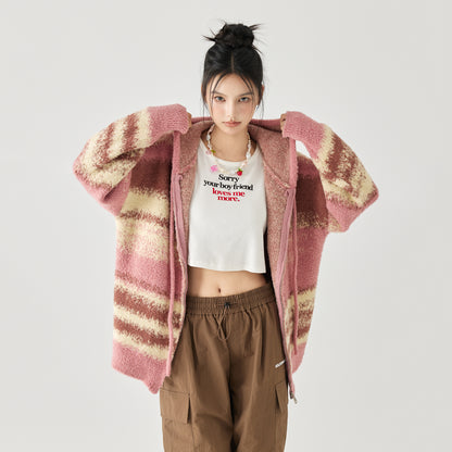 Кардиган женский Golfcross Retro Gradient Knit