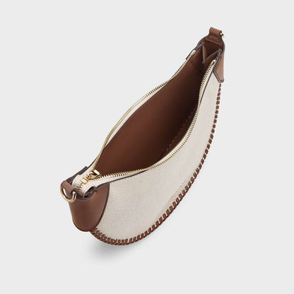 Сумка женская Charles&Keith Canvas Collection Blade Hanging Crescent - Boxette Shop