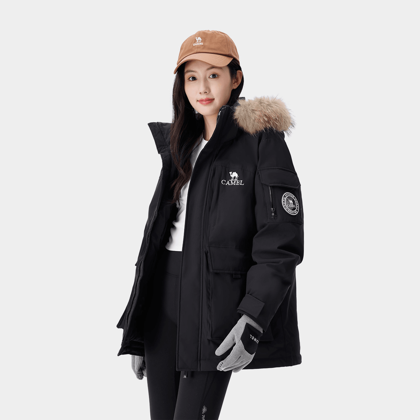 Пуховик Camel Warm Fleece Series Parker - Boxette Shop