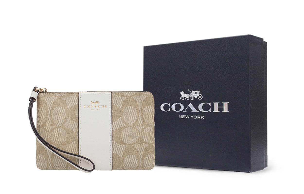 Сумка женская Coach Corner Zip 16 Old Flower Canvas - Boxette Shop