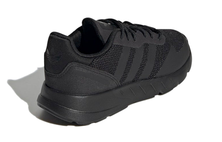Adidas originals zx 1k износостойкая и дышащая детская повседневная обувь черного цвета средние и маленькие дети