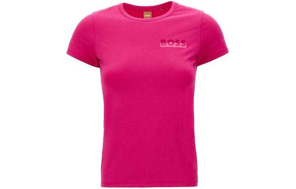 Футболка женская Hugo Boss Letter Print Round Neck S - Boxette Shop