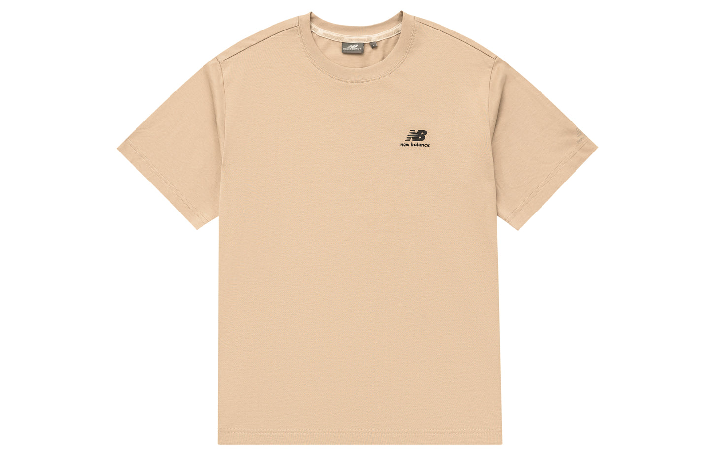 New Balans x pk kobrend seriyali skeytbord illyustratsiyasi Amerika kolleji uslubidagi tekis rangli kichik logotip asosiy nuqta sport simli dam olish uchun bo'sh kalta yengli futbolkalar erkaklar va ayollar bir xil modellar xaki