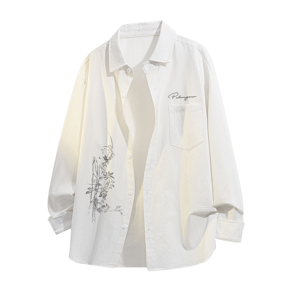 Pal ongaco pal ongaco yaponcha oddiy asosiy modellar, jinsi boʻlmagan brend logotipi tirgaklari gulli bosma qulay boʻshashgan bir koʻkrakli lapelli tasodifiy koʻp qirrali paxta uzun yengli koʻylaklar erkaklar va ayollar bir xil modellar