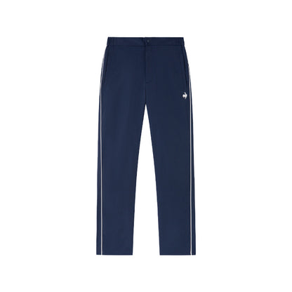 Le coq sportif tekis rangli oddiy brend logotipi bosma elastik yupqa tekis trikotaj kozok ayollar to'q ko'k