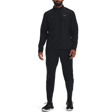 Under armour ua sun protection series andromeda brand logo collar zip sports running jacket men's black