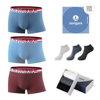 Navigare Cotton Silk 10A erkaklar bokschisi brifinglari